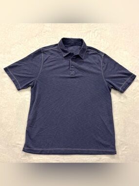 Age of Wisdom Purple Short Sleeve Modal Blend Polo Shirt Men’s Size L